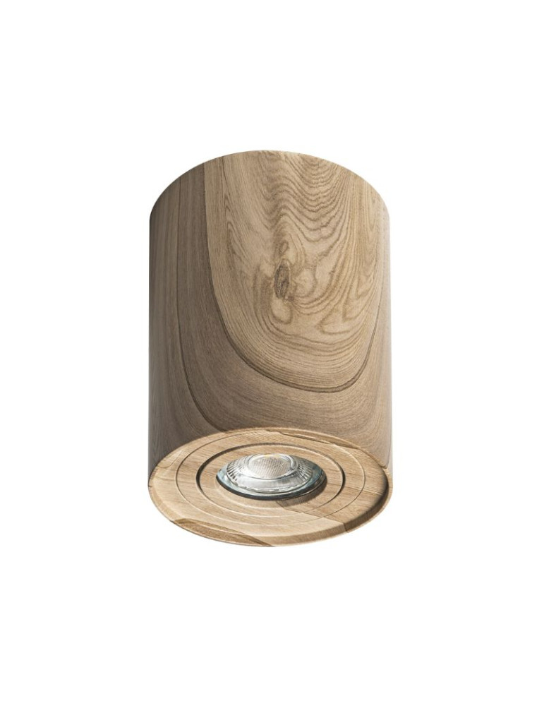 Applique Da Esterno Marrone Chiaro Effetto Legno Aros Gu10 IP20 MiaLuz ALVERLAMP - LGB96SN