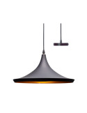 Lampadario Circolare Nero E Oro Decorativo E27 ALVERLAMP - LCO7001