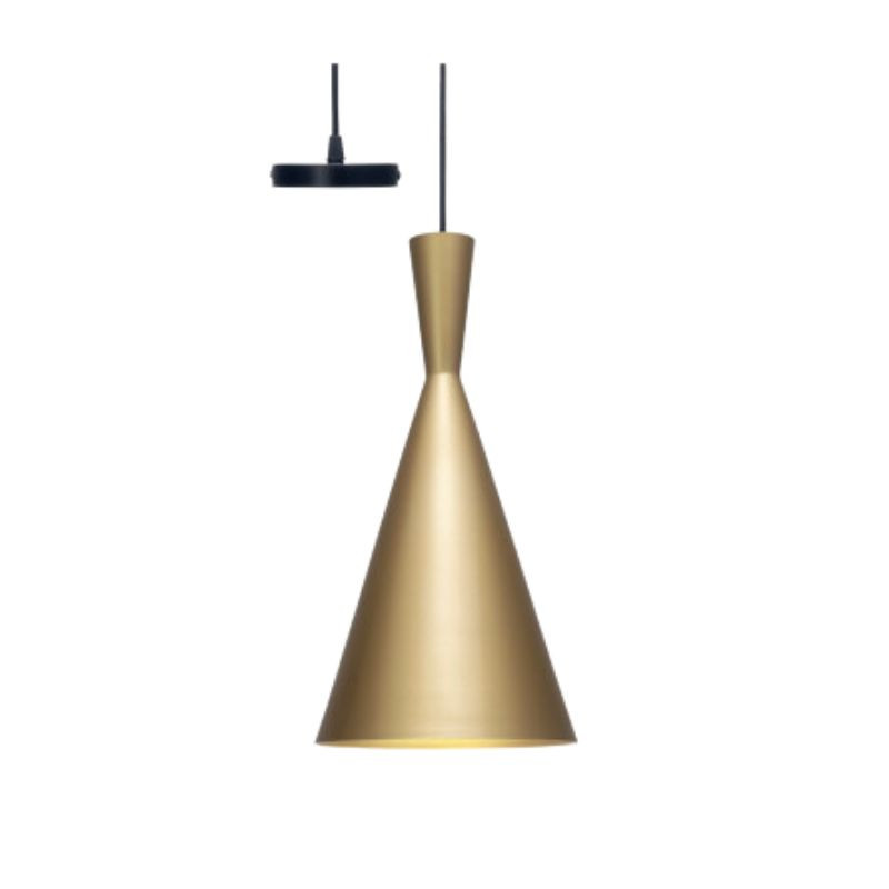 Lampadario Circolare A Forma Di Cono Oro ALVERLAMP - LCO7009