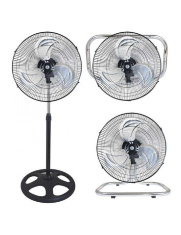Ventilatore A Piantana Fino A 130cm 3 In 1 45cm 90W Oscillazione Automatica VINCO - 70718