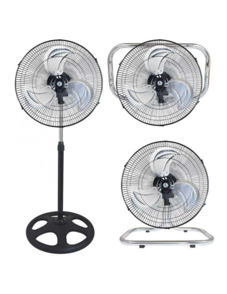 Ventilatore A Piantana Fino A 130cm 3 In 1 45cm 90W Oscillazione Automatica VINCO - 70718
