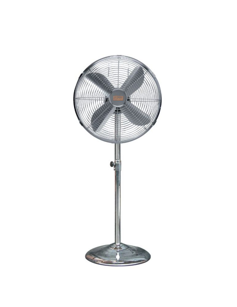 Ventilatore A Piantana 50cm 90W Acciaio VINCO - 70719