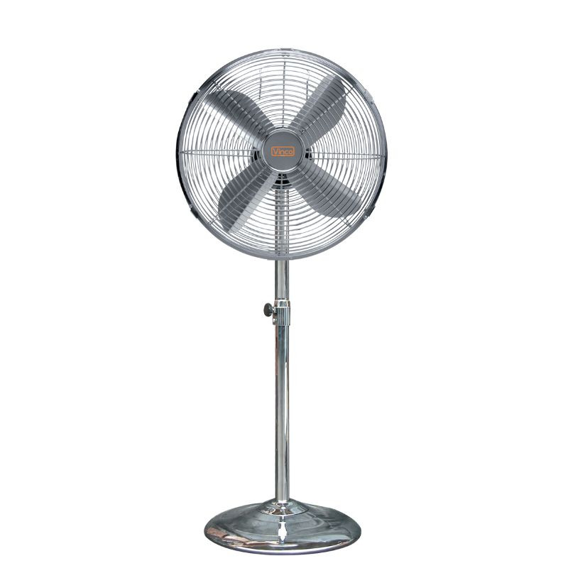 Ventilatore A Piantana 50cm 90W Acciaio VINCO - 70719