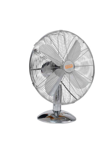 Ventilatore Da Tavolo Cromato 40w MCI Con Base TondaVINCO - 70603