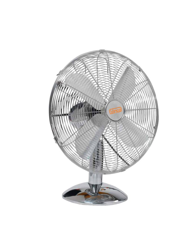 Ventilatore Da Tavolo Cromato 40w MCI Con Base TondaVINCO - 70603