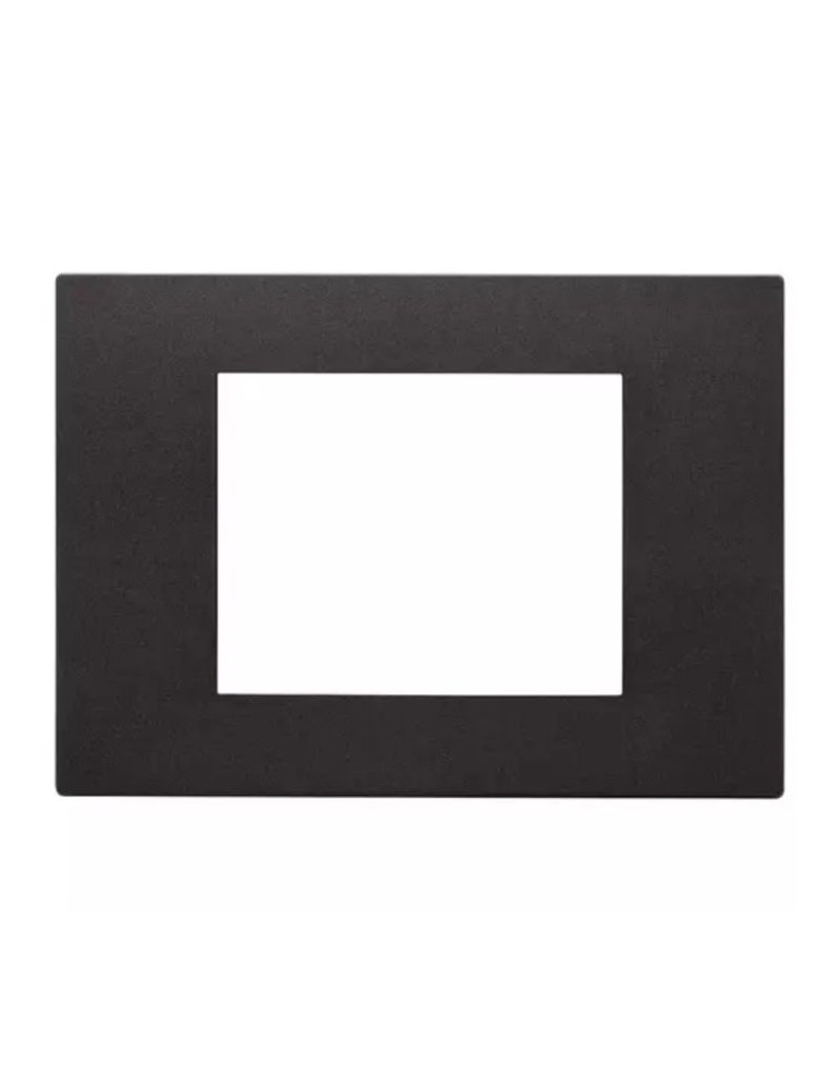 Placca 3 Moduli Nero Serie Linea VIMAR - 30653.02