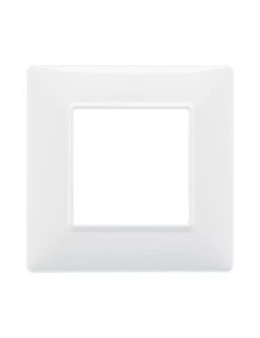 Placca 2 Moduli Bianco Serie Plana VIMAR - 14642.01