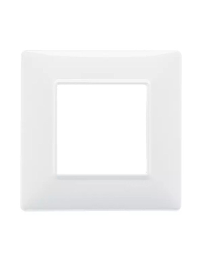 Placca 2 Moduli Bianco Serie Plana VIMAR - 14642.01