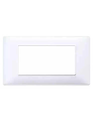Placca 4 Moduli Bianco Serie Plana VIMAR - 14654.01