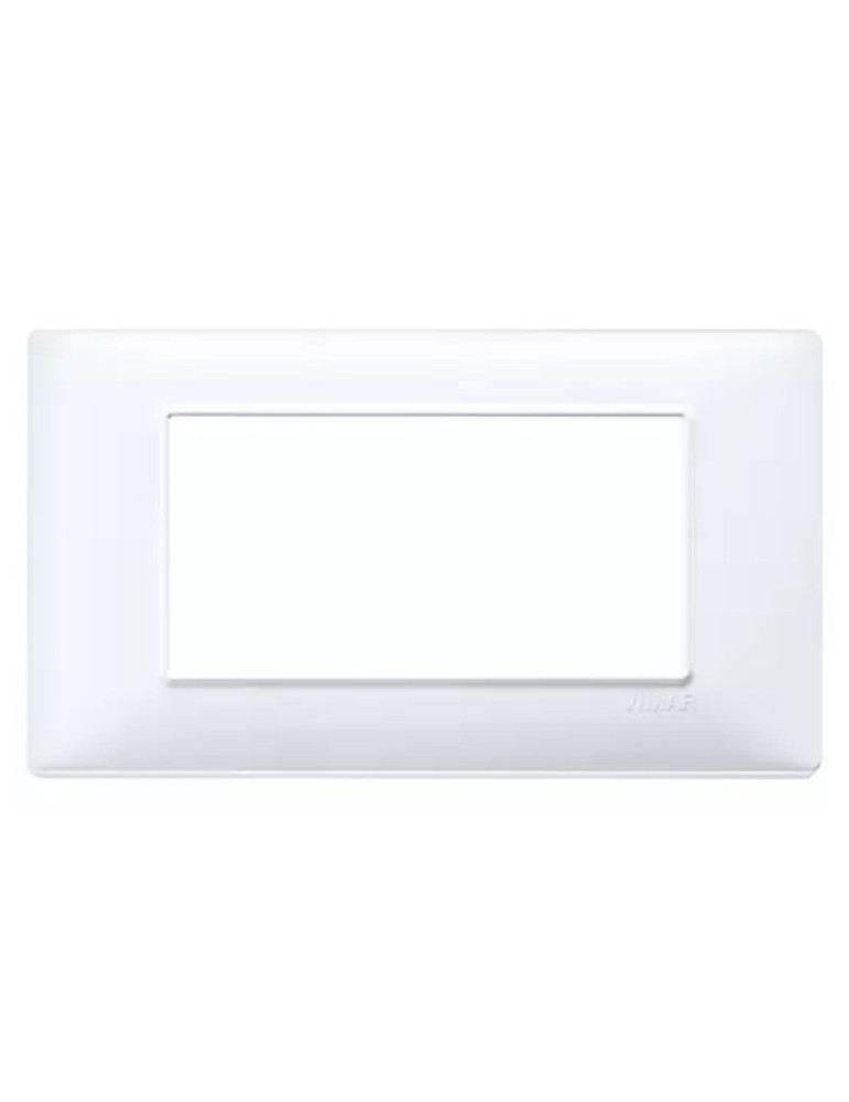 Placca 4 Moduli Bianco Serie Plana VIMAR - 14654.01
