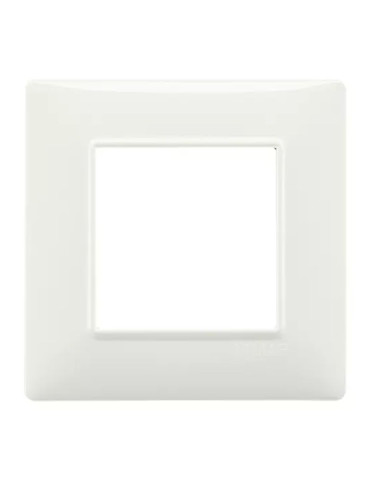 Placca 2 Moduli Avorio Serie Plana VIMAR - 14642.02