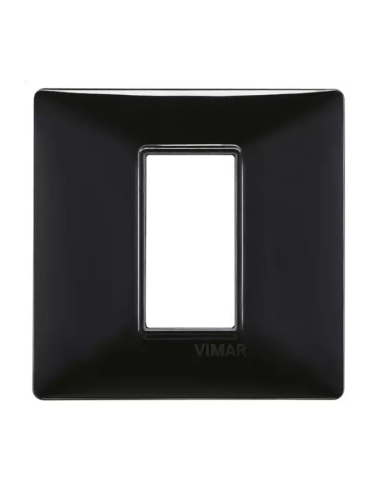 Placca 1 Modulo Nero Serie Plana VIMAR - 14641.05
