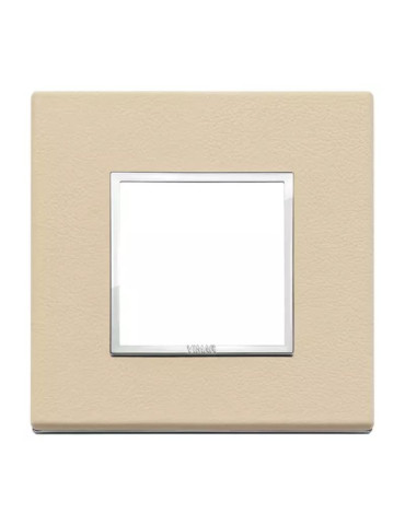 Placca 2 Moduli Crema Serie Eikon VIMAR - 21642.21