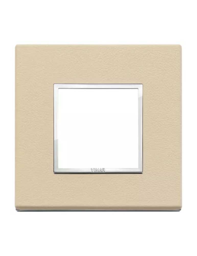 Placca 2 Moduli Crema Serie Eikon VIMAR - 21642.21