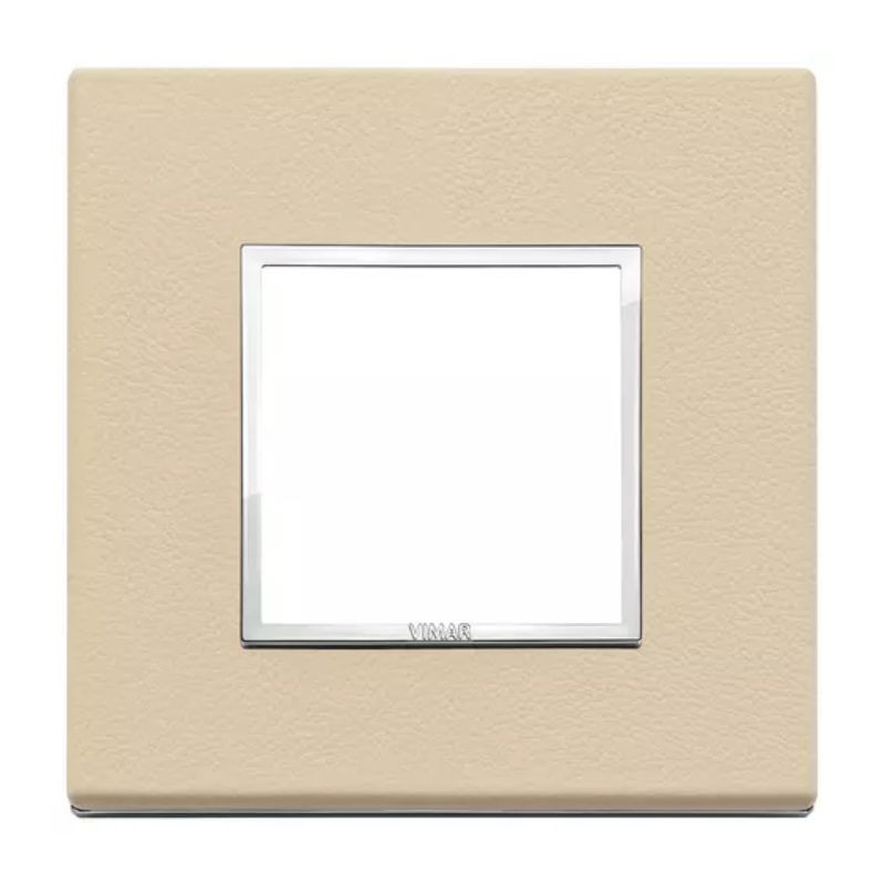 Placca 2 Moduli Crema Serie Eikon VIMAR - 21642.21