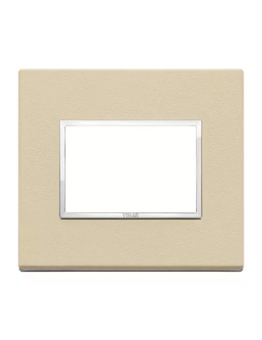Placca 3 Moduli Crema Serie Eikon VIMAR - 21653.21