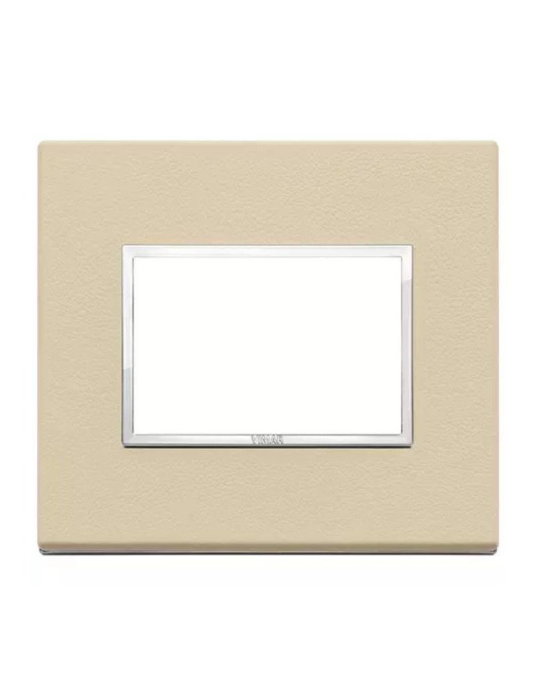 Placca 3 Moduli Crema Serie Eikon VIMAR - 21653.21