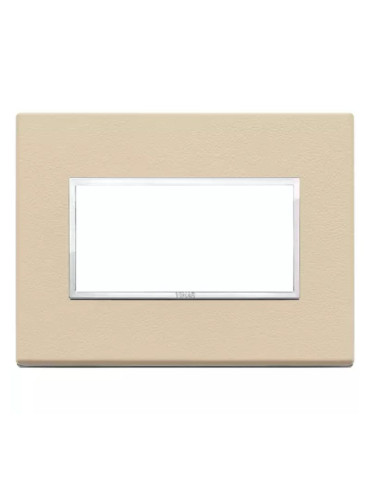 Placca 4 Moduli Crema Serie Eikon VIMAR - 21654.21