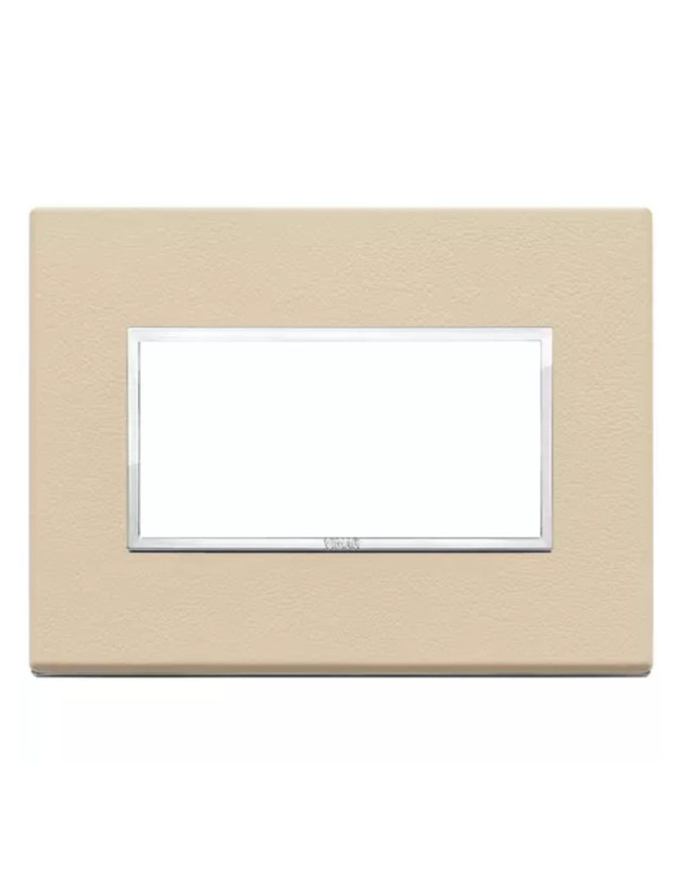 Placca 4 Moduli Crema Serie Eikon VIMAR - 21654.21