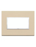 Placca 4 Moduli Crema Serie Eikon VIMAR - 21654.21