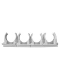 Supporto A Scatto Per Tubo Ø 20 100pz Grigio LE OFFICINE - 29184