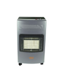 Stufa A Gas Grigio Scuro Con Ruote 4200W Max VINCO - 71406