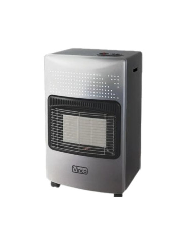 Stufa A Gas Grigio Chiaro Con Ruote 4200W Max VINCO - 71426
