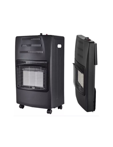 Stufa A Gas Pieghevole Grigio Scuro 4200W Max VINCO - 71417/B