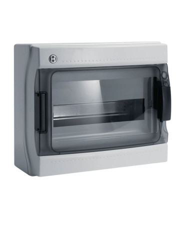 Centralino A Parete Quadro IP65 12 Moduli Grigio BOCHIOTTI - B06523