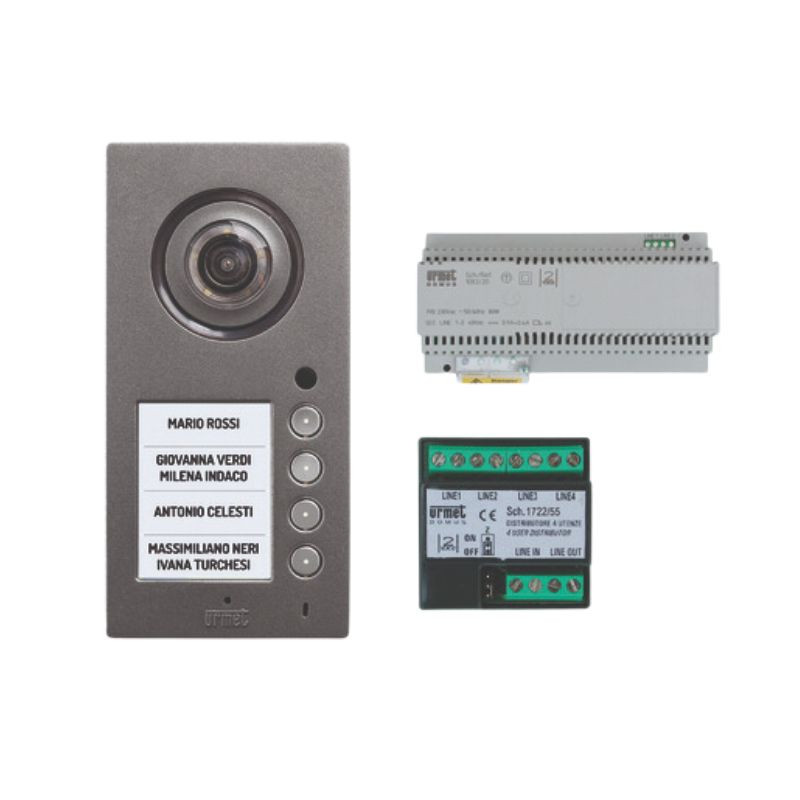 Kit Base Impianto Video MIKRA PLUS Sistema 2Voice URMET - 1784/700