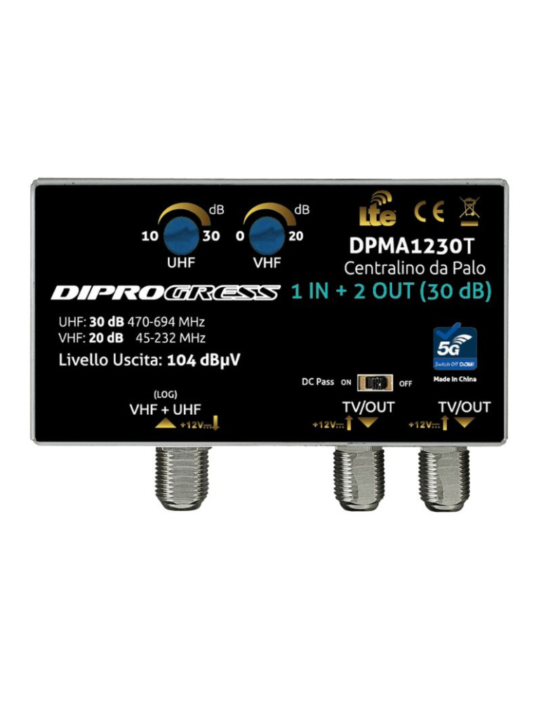 Amplificatore Da Paolo Log 1 Ingresso DIPROGRESS - DPMA2130T