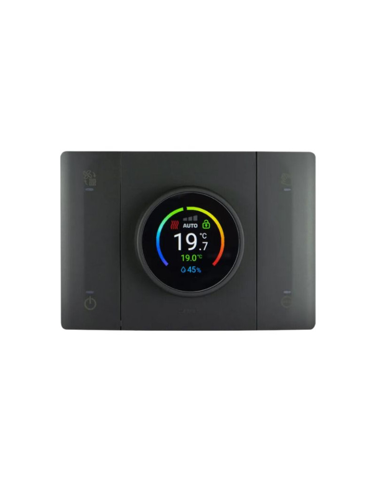 Cronotermostato Smart Connesso T44 Con Rilevazione Umidità Ambiente Grigio Tekla AVE - 445CRT-W