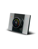 Cronotermostato Smart Connesso T44 Con Rilevazione Umidità Ambiente Alluminio Naturale Satinato AVE - 443CRTALS-W