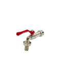 Rubinetto A Leva Rossa 1/2'' Con Portagomma TIEMME - 2500001