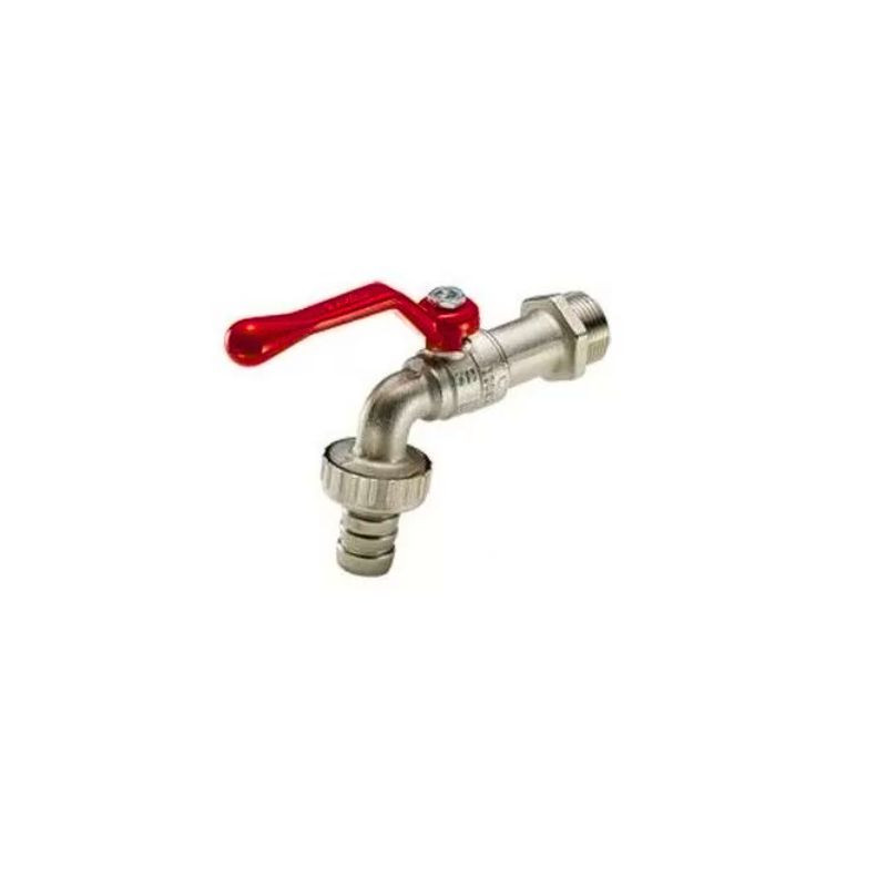 Rubinetto A Leva Rossa 1/2'' Con Portagomma TIEMME - 2500001