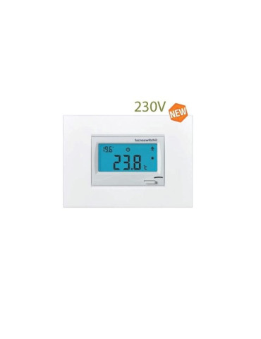Termostato Touch 230V 503 Ad Incasso Grigio Scuro TINTORETTO TECNOSWITCH - TE315VG