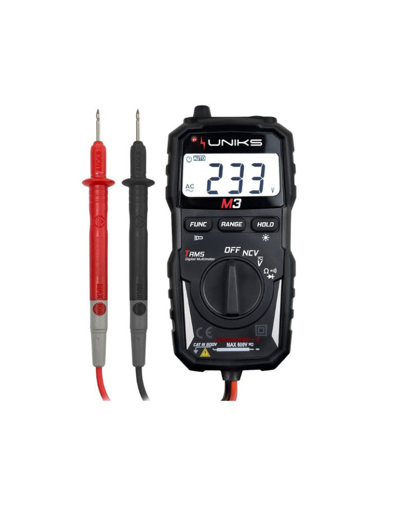 Multimetro Tascabile Autorange TRMS Professionale UNIKS - M3