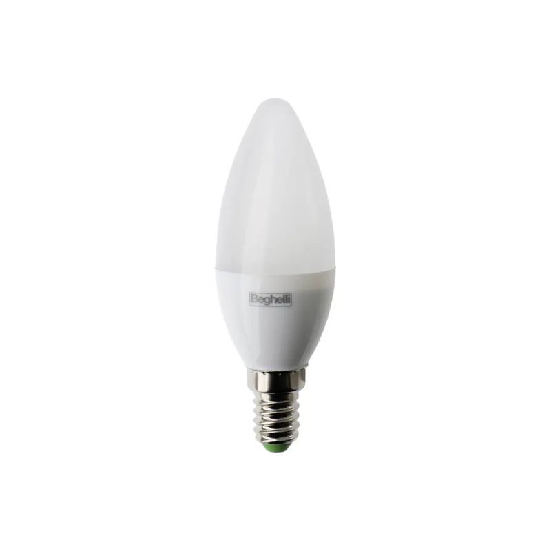 Lampadina A Led Saving Oliva E14 7W Luce Fredda 6500K BEGHELLI - 56979