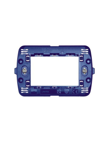 Supporto Unico 3 Moduli Per Placche Quadre Livinglight E Living International BTICINO - LN4703