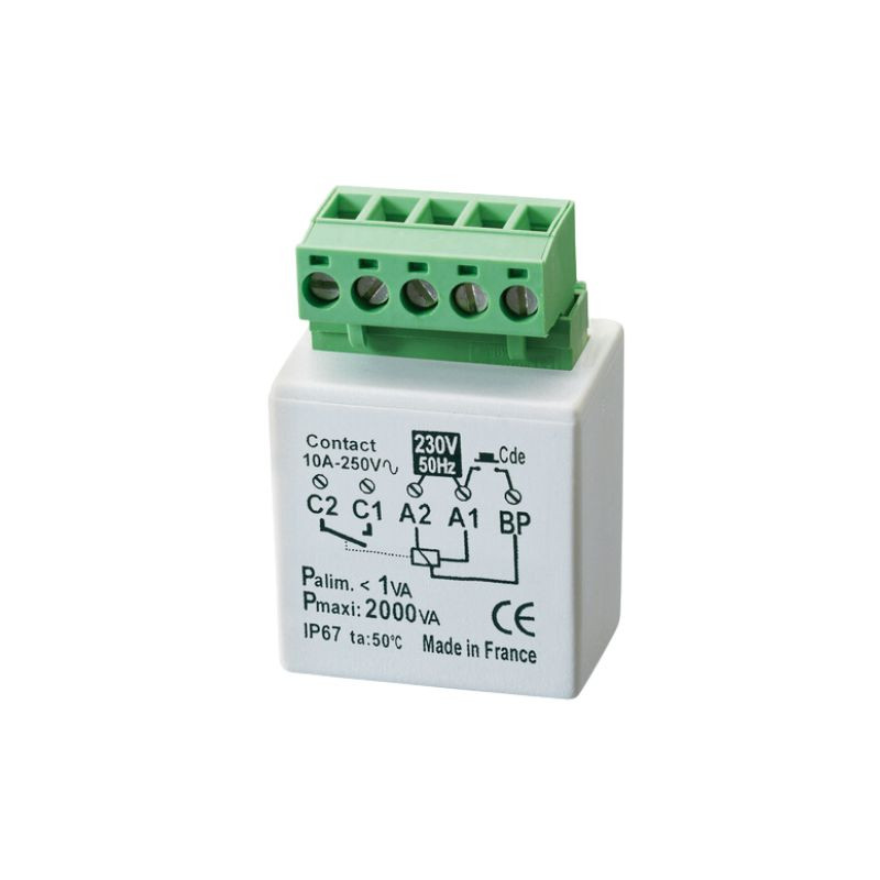 Modulo Relè Elettronico Passo Passo Temporizzabile 2000W MTR2000E Sistema Filiare Ad Incasso Yokis URMET - 5454350