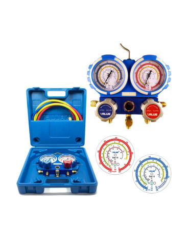 Gruppo Manometrico Analogico 2 Vie Per Climatizzatore General Gas VALUE - F-AF-GM-VMG2-R32-B