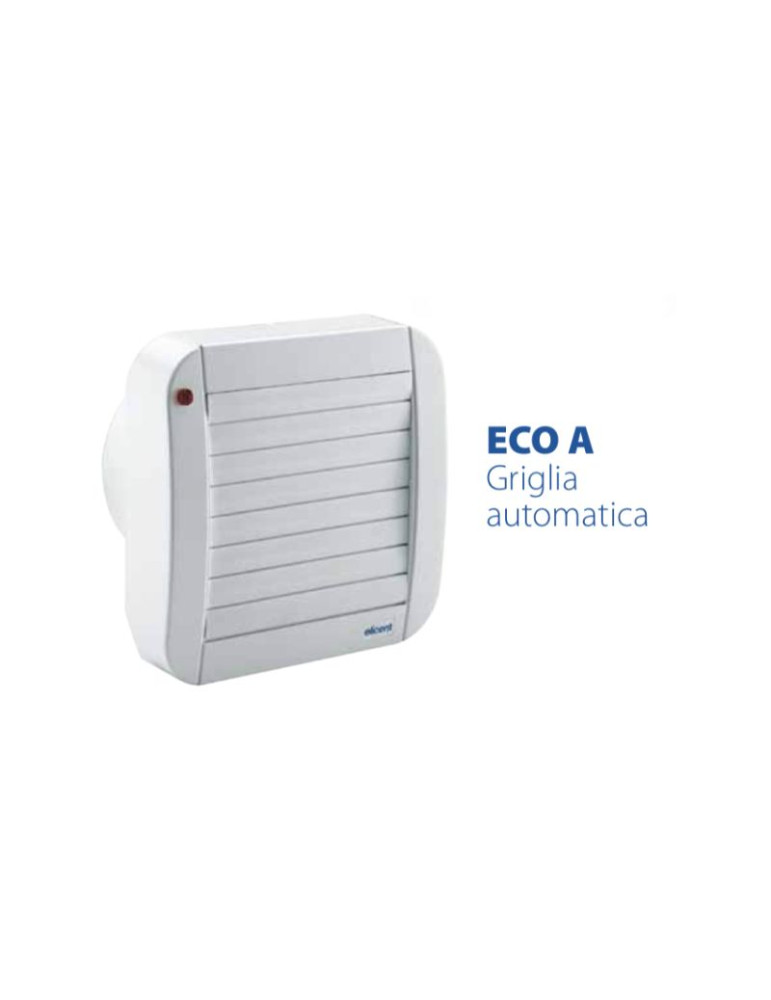 Aspiratore Elicoidale ECO LINE 120 A Con Serranda Automatica ELICENT - 2MU6202