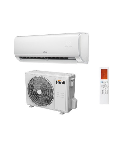 Condizionatore Ferroli Giada S 9000 BTU R32 Inverter Classe A++ WiFi FERROLI - FER2CP001HF FER2CP001LF