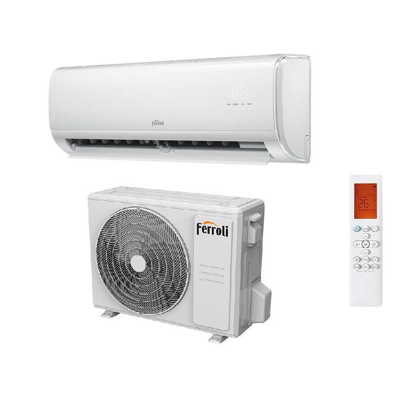 Condizionatore Ferroli Giada S 9000 BTU R32 Inverter Classe A++ WiFi FERROLI - FER2CP001HF FER2CP001LF