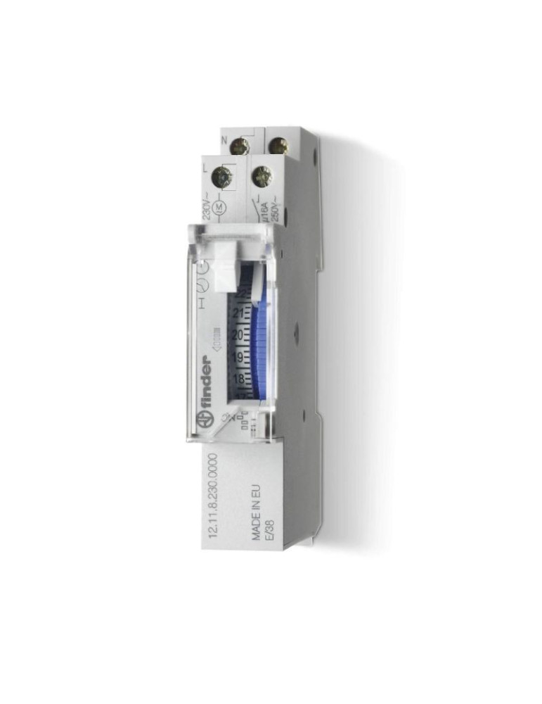 Interruttore Giornaliero 1M 16A Tipo 12.11 FINDER - 121182300000
