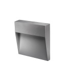 Segnapasso A Led Quadrato BILBAO 6 SQUARED Grigio Marina 6W Per Applicazioni A Parete BOT LIGHTING - BILBAO6MQ