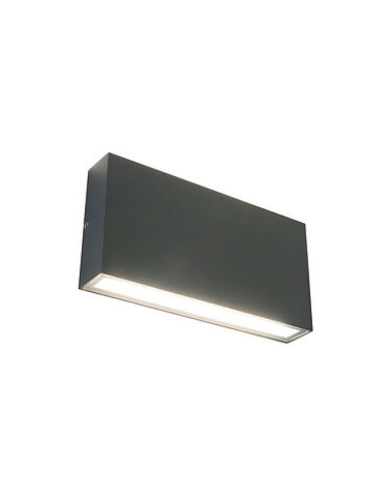 Applique Led Da Parete Rettangolare MADRID 24 Antracite Doppia Emissione 24W BOT LIGHTING - MADRID24GK