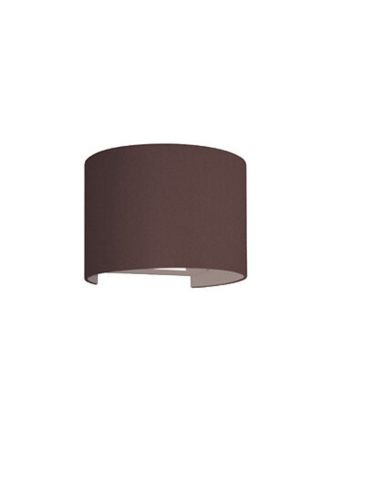 Applique Led Da Parete MARBELLA ROUND Doppia Emissione 10W Corten BOT LIGHTING - MARBELLA10CRK