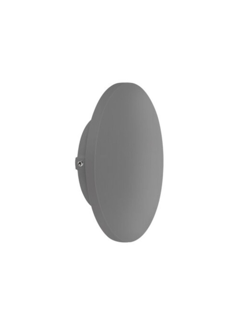 Applique Da Parete Rotonda In Alluminio Grigio Antracite BOT LIGHTING - LUNA9G