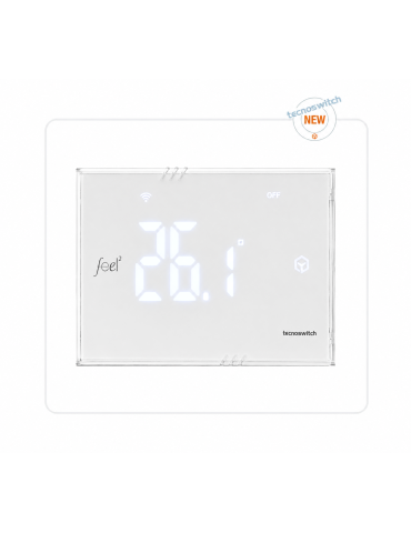 Termostato Touch Programmabile A Parete Wi Fi 230v FEEL2 TECNOSWITCH - TE045WB